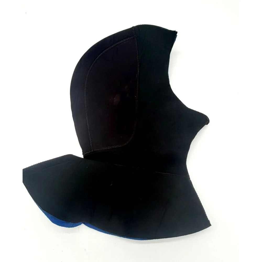 3/5mm Action Plus Scuba Diving Hood Neoprene Blue/Black Size Small Vintage